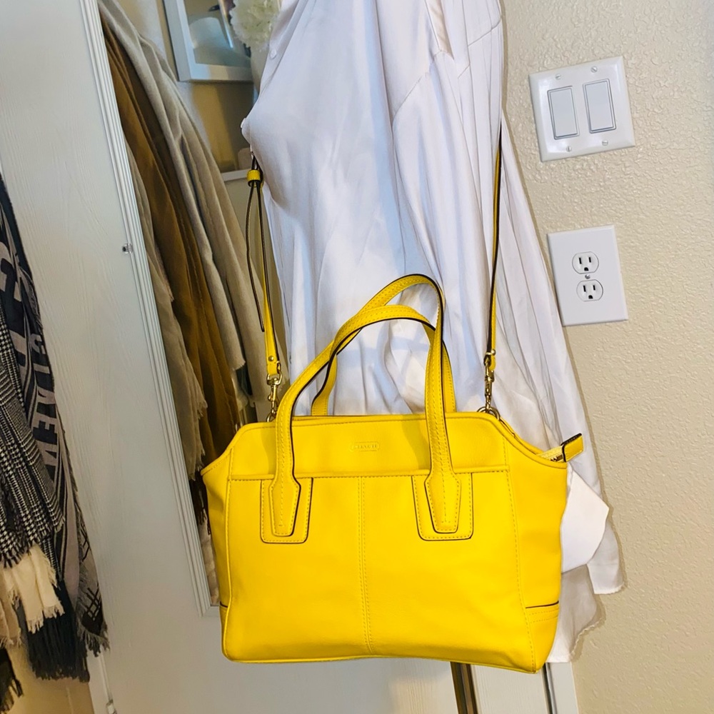 Coach Yellow Handbag